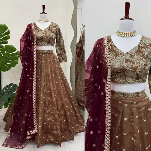 Golden lehenga set