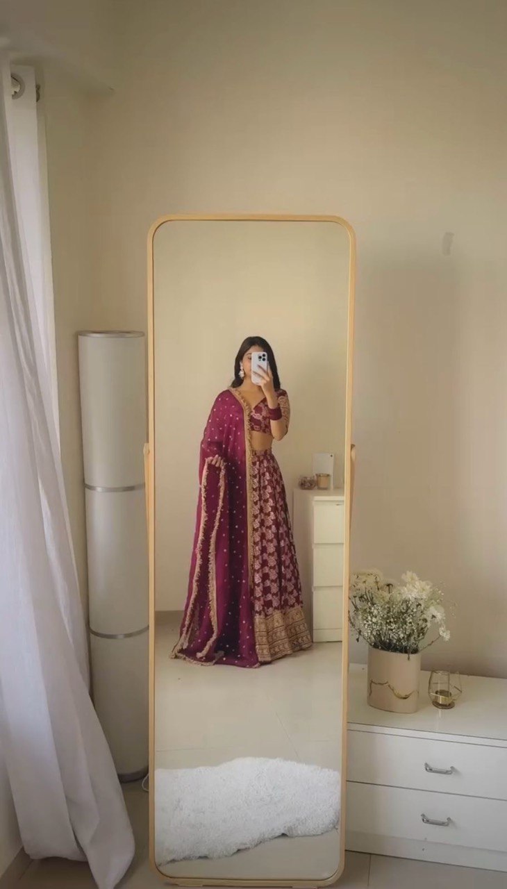 Festival Special Jacquard sequence Lehenga Choli