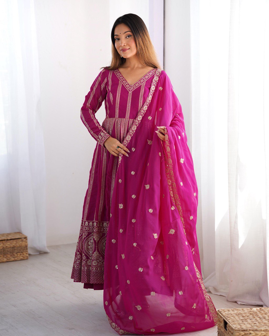 Trending Sequence work Anarkali Gown