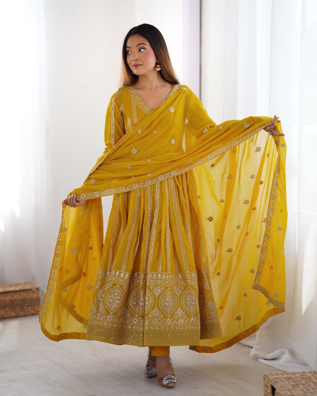 Trending Sequence work Anarkali Gown