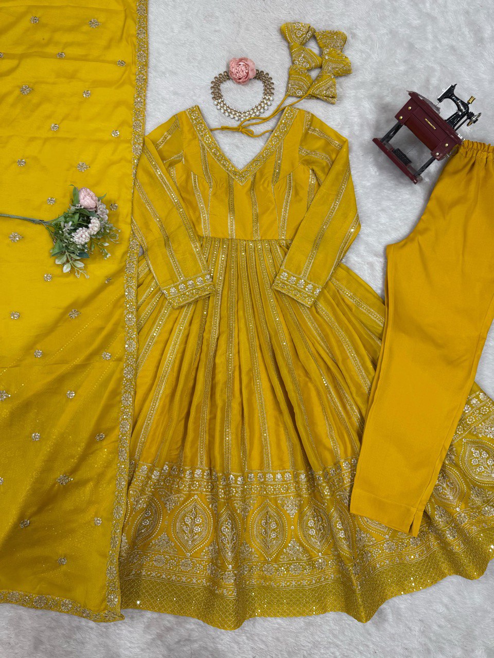 Trending Sequence work Anarkali Gown