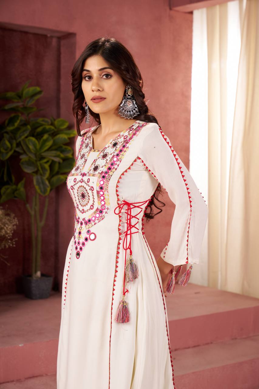 Designer Peplum & Bell Bottom Set