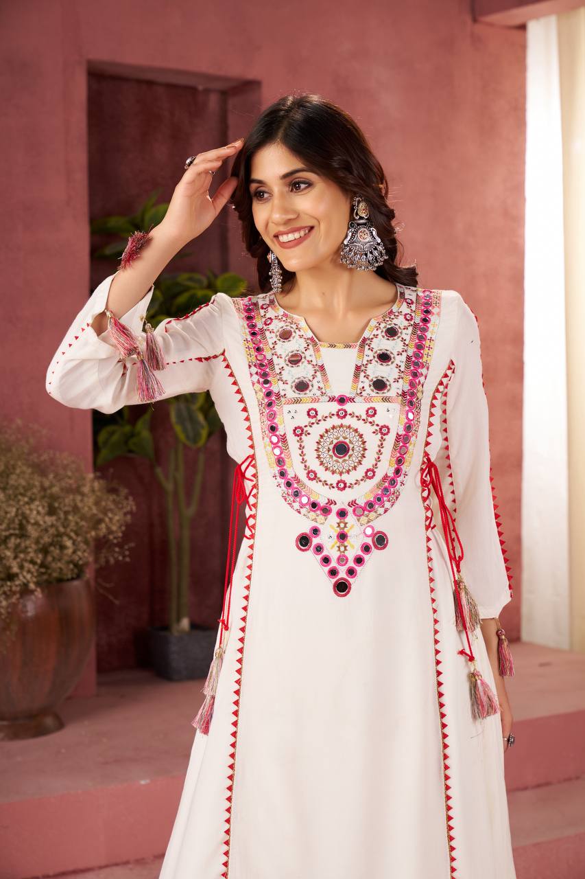 Designer Peplum & Bell Bottom Set
