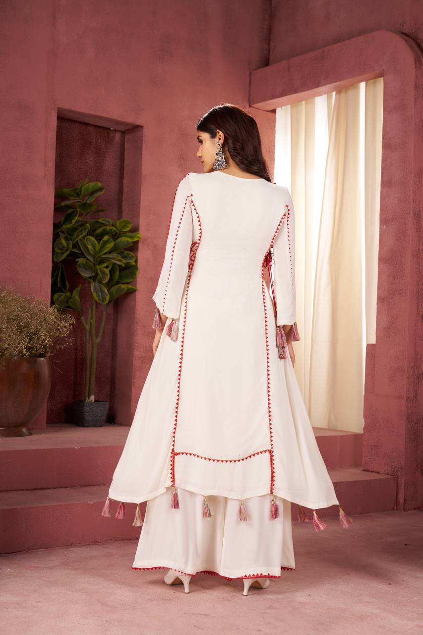 Designer Peplum & Bell Bottom Set