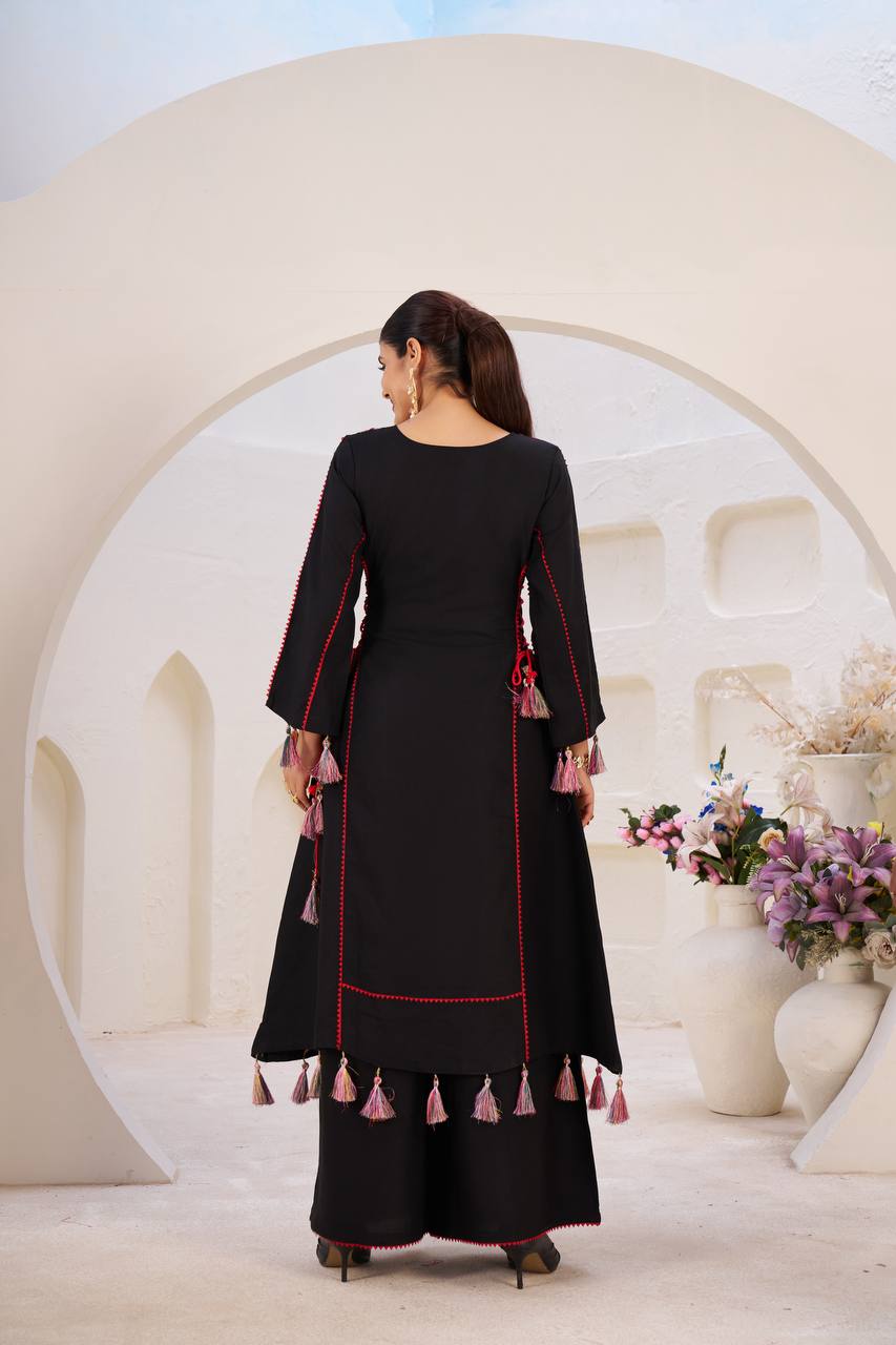 Designer Peplum & Bell Bottom Set