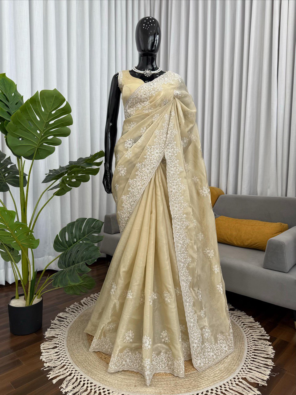 Designer Thread Work Saree