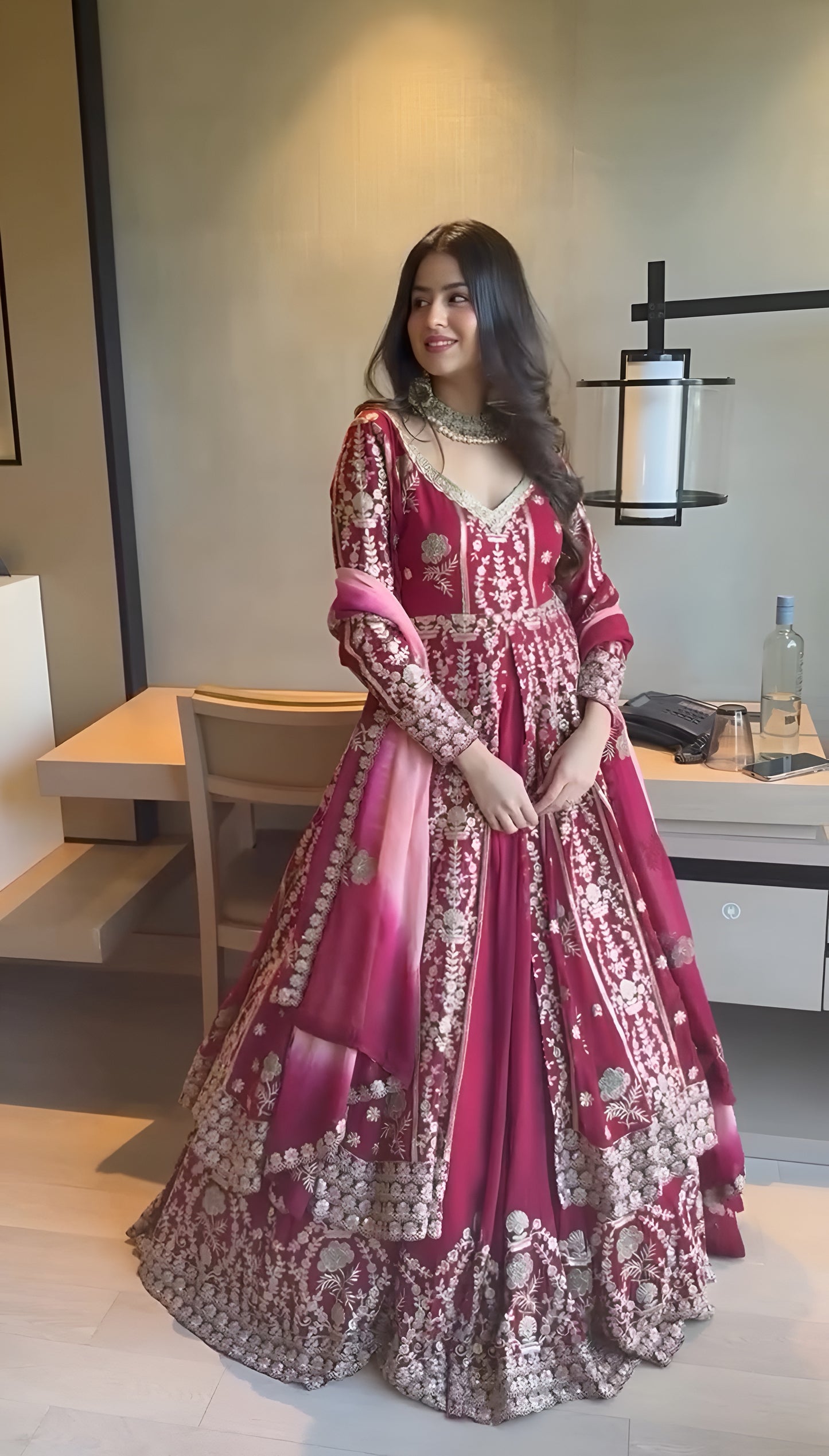 Heavy Georgette Top & Lehenga with Dupatta