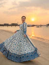 White Stylish Anarkali Suit Set