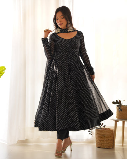 Presenting New Hot Selling Black Anarkali Gown