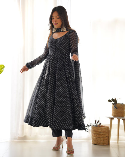 Presenting New Hot Selling Black Anarkali Gown