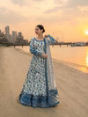 White Stylish Anarkali Suit Set