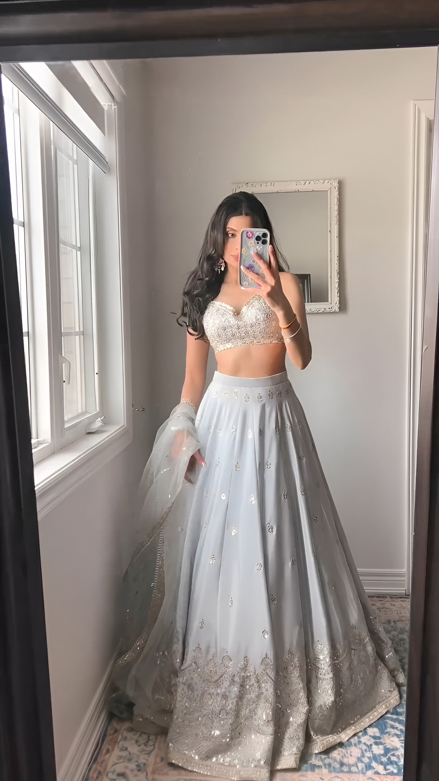 BEAUTIFUL EMBROIDERY SILK LEHENGA CHOLI