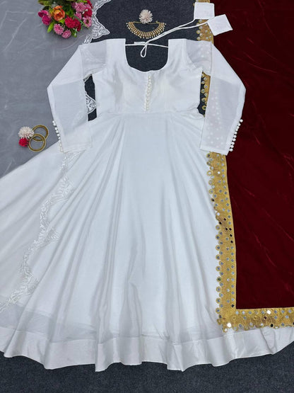 Beautiful Designer Padded Anarkali Suit