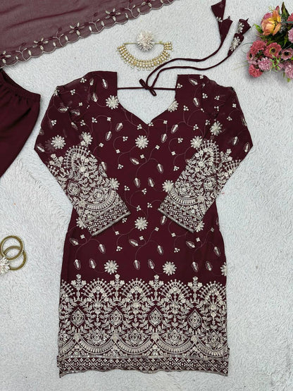 Presenting Beautiful Top and Sharara Pair