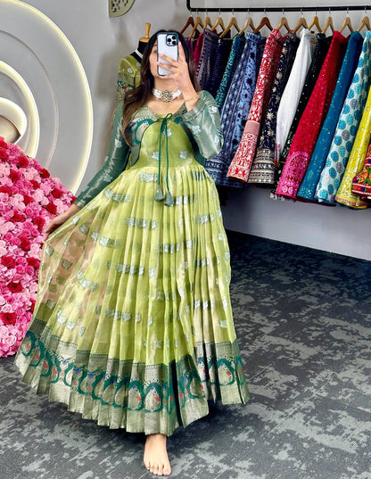 Presenting New Launching Anarkali Gown with Koti