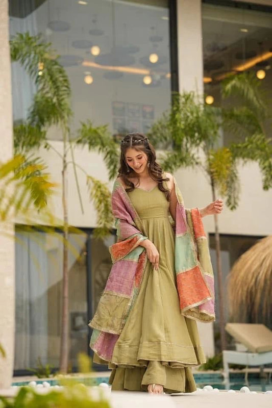 Trending Jalpari Silk Long Anarkali Suit