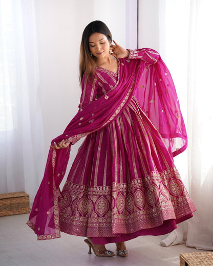 Trending Sequence work Anarkali Gown