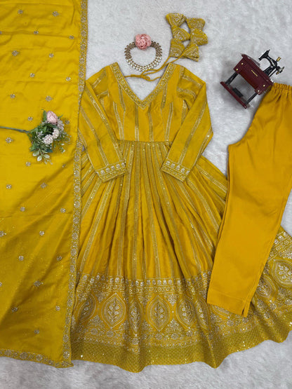 Trending Sequence work Anarkali Gown