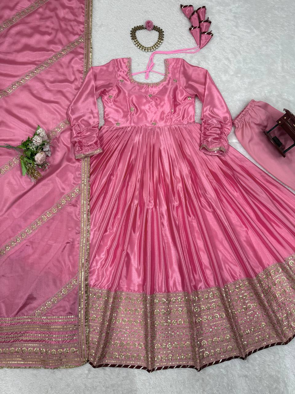 TRENDING BEAUTIFUL CHINON SALWAR SUIT