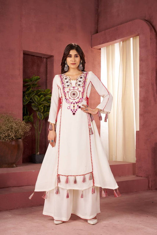 Designer Peplum & Bell Bottom Set