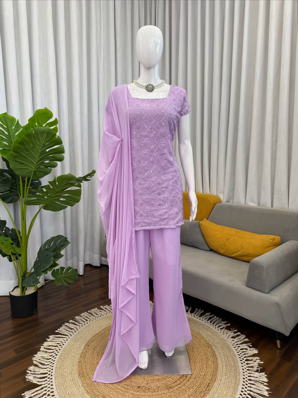 Trending Top with Bootcut Pant and Dupatta
