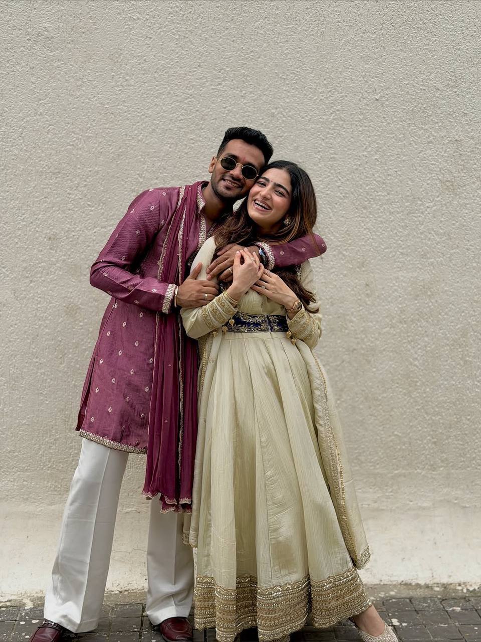 Anarkali Suit with Koti Pant and Dupatta