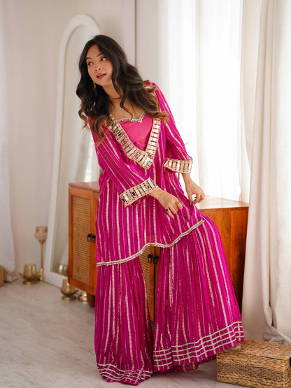 Rani Pink Sharara Set