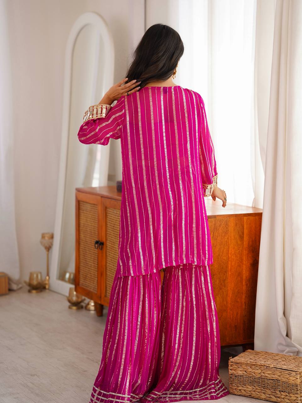 Rani Pink Sharara Set